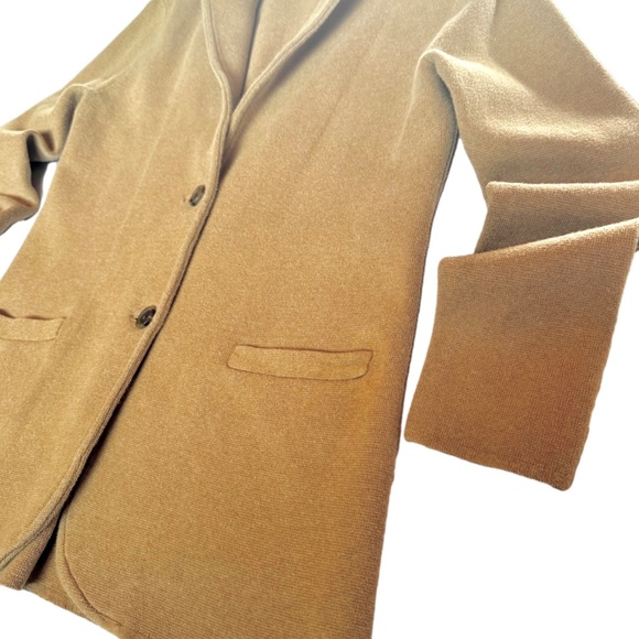 J.Crew Tan Knit Modern Blazer Button Up Jacket - Picture 3 of 4